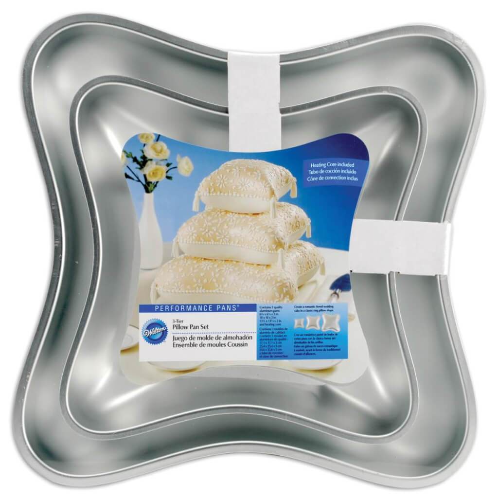 Performance Cake Pans 3/Pkg Pillow 6.75in, 10in &amp; 13.25in