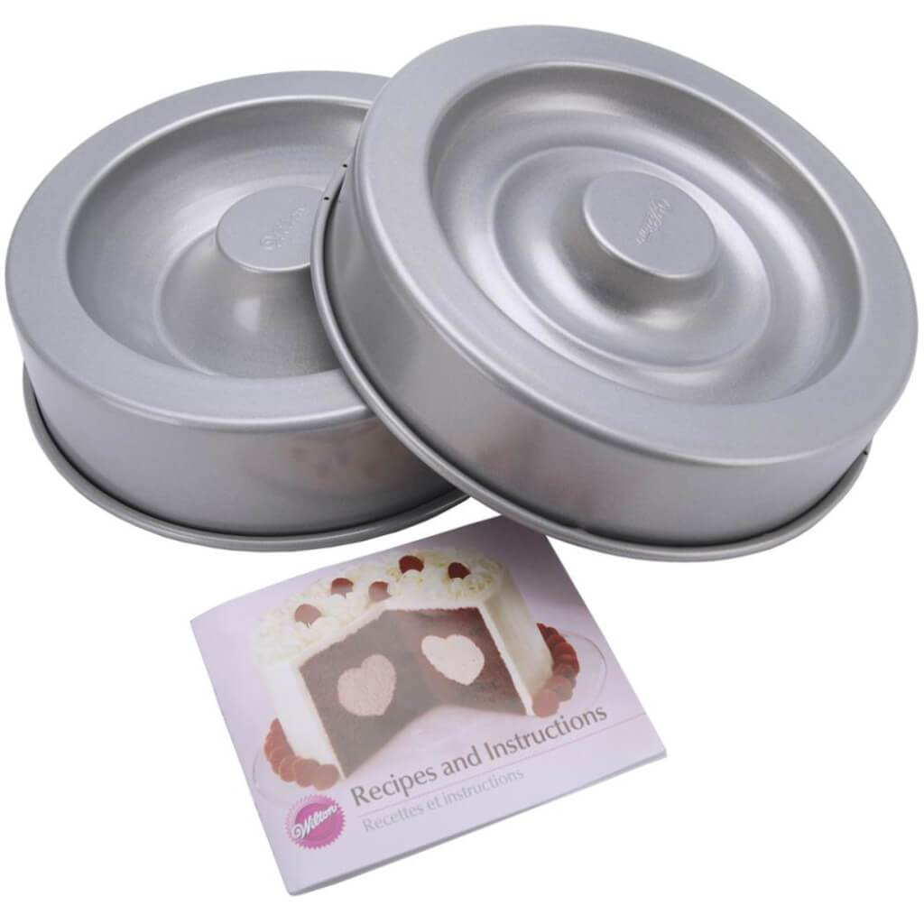 Tasty-Fill Cake Pan Set Heart 8.5in x 2.75in