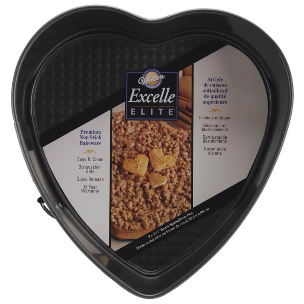 Excelle Elite Springform Pan Heart 9in x 2.25in