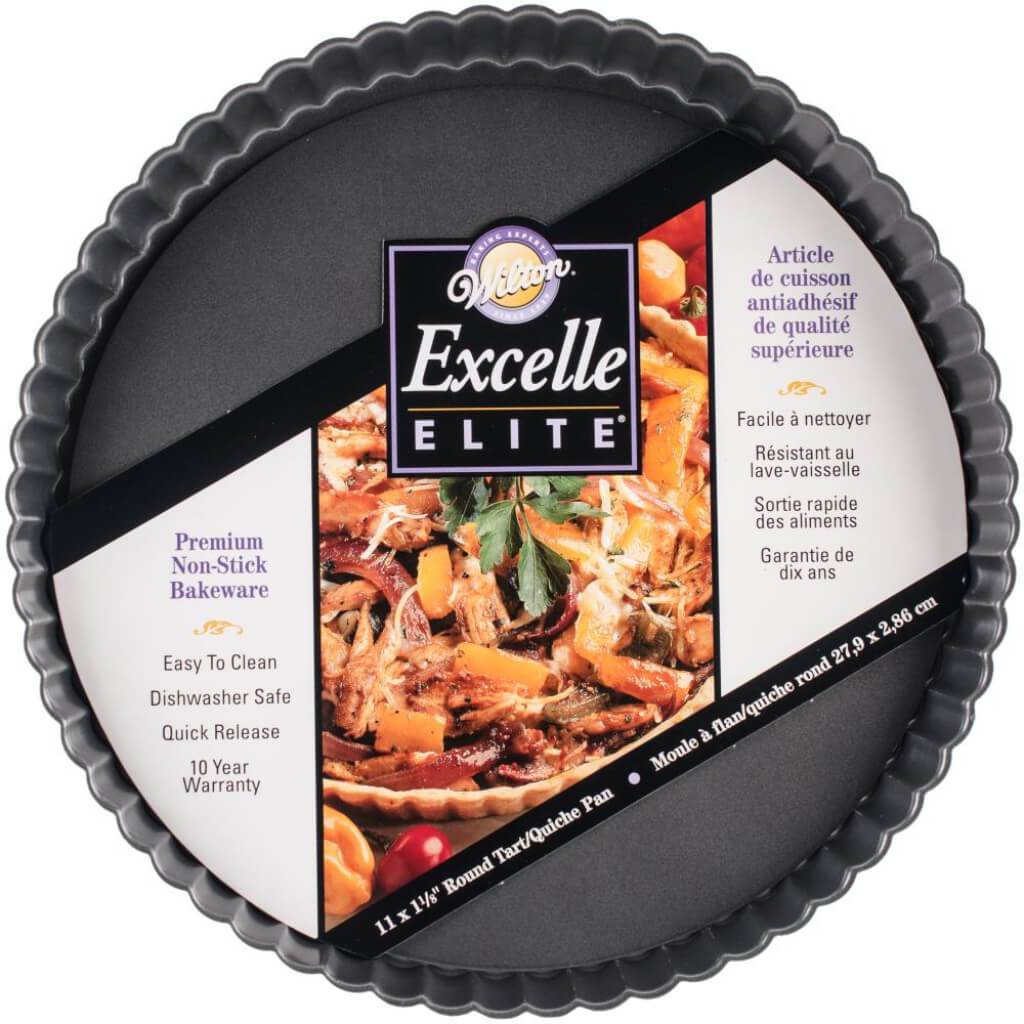 Excelle Elite Tart/Quiche Pan Round W/Fluted Edge 11in