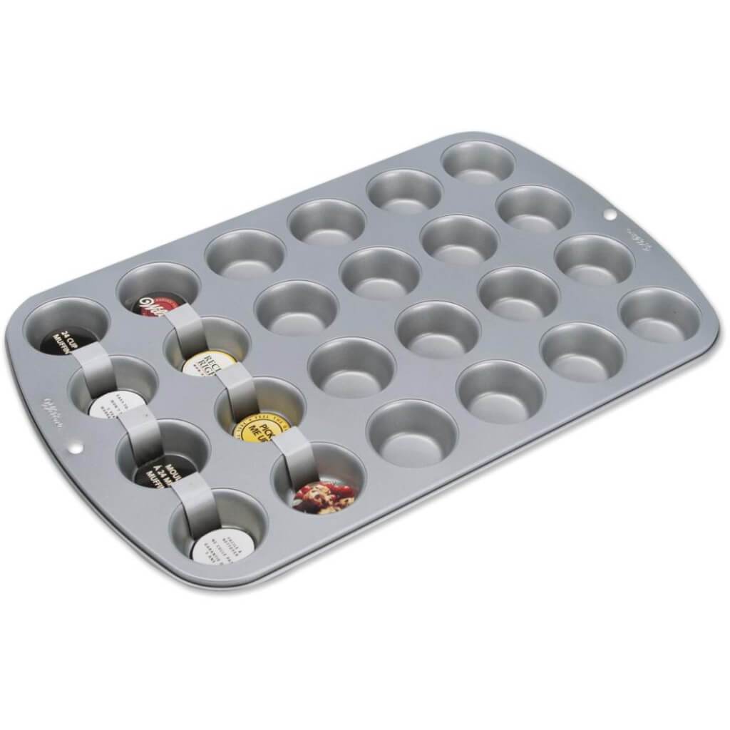 Recipe Right Mini Muffin Pan 24 Cavity 2in x .75in