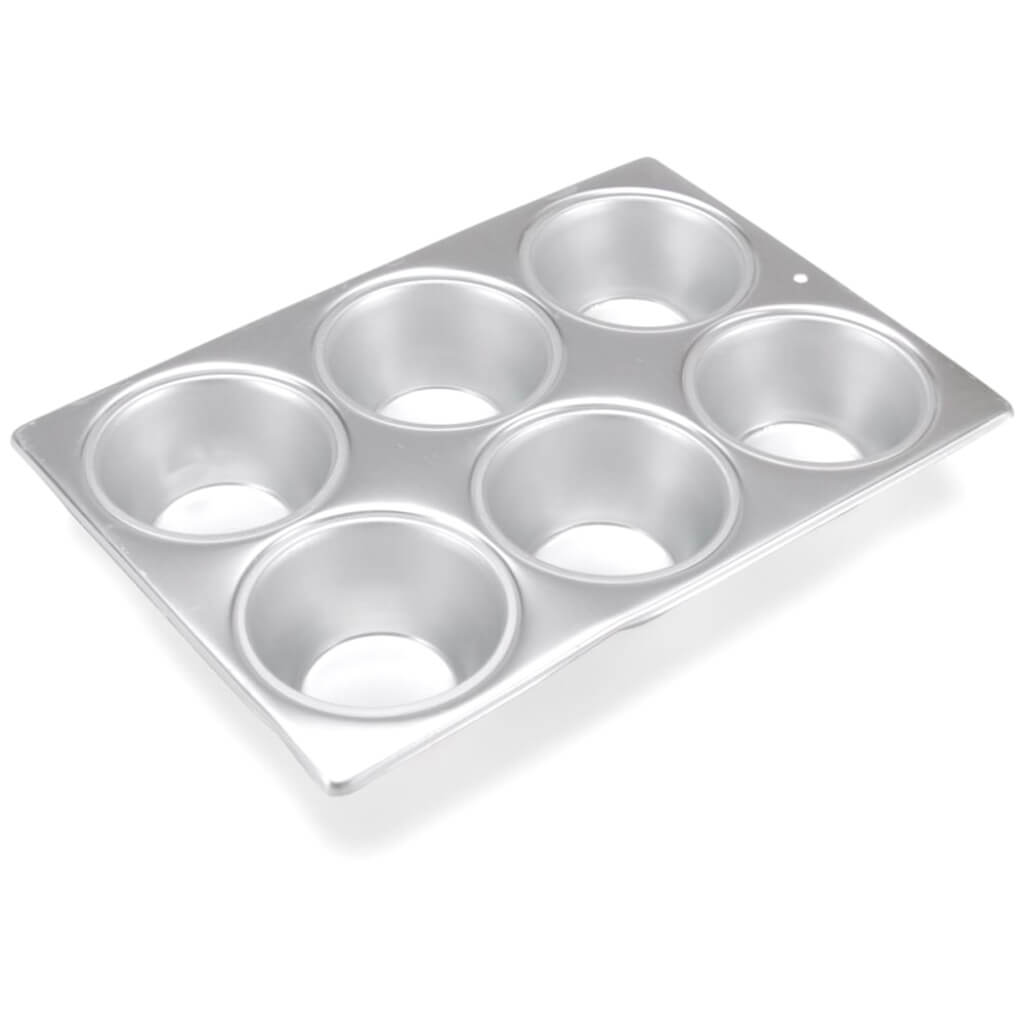 Jumbo Muffin Pan 6 Cavity 4in x 2in