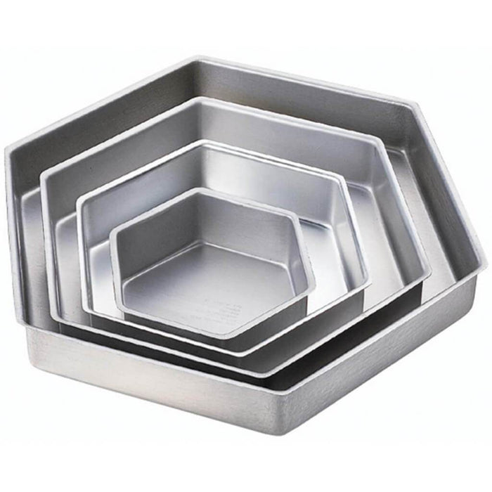 Performance Cake Pans 4/Pkg Hexagon 6in, 9in, 12in & 15in