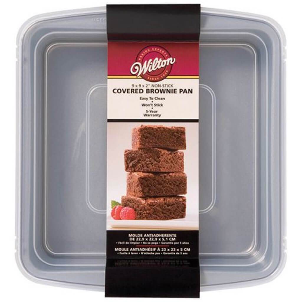 Recipe Right Covered Brownie Pan Square 9in