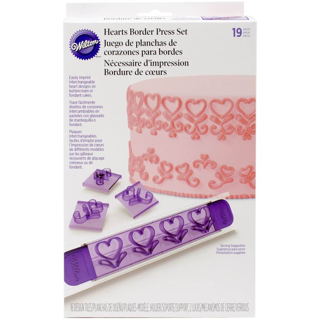 Press Set Hearts Border