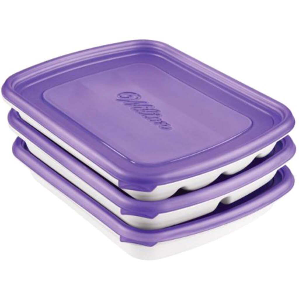 Form-N-Save Flower Storage Set Purple &amp; White