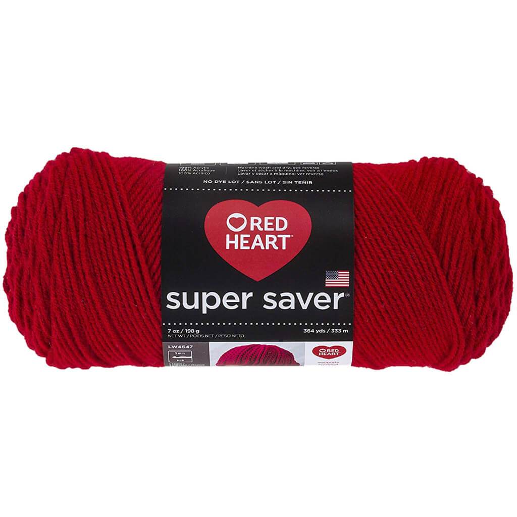 Red Heart Super Saver Yarn 364yd Cherry Red