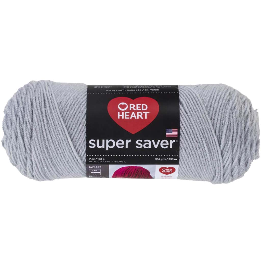 Red Heart Super Saver Yarn Light Grey