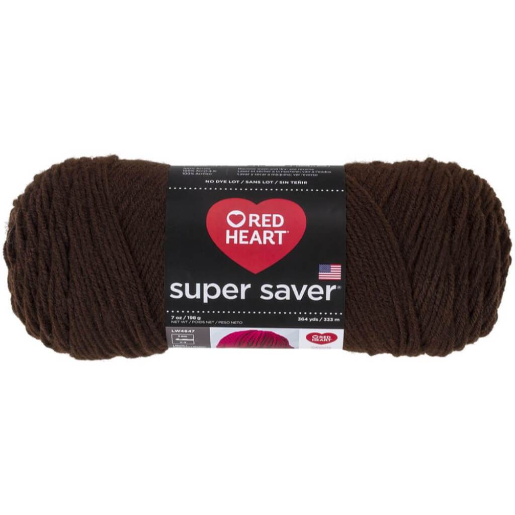 Red Heart Super Saver Yarn Coffee