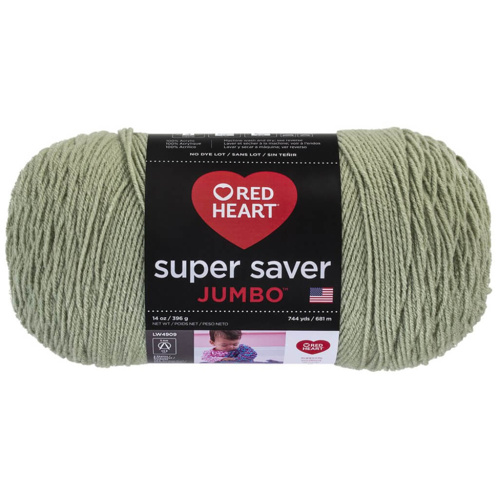 Red Heart Super Saver Yarn Frosty Green