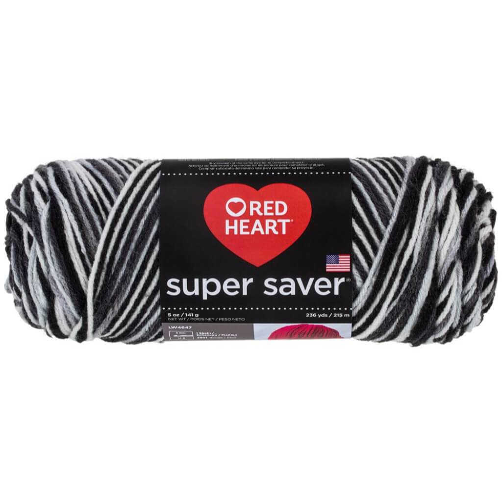 Red Heart Super Saver Yarn Zebra