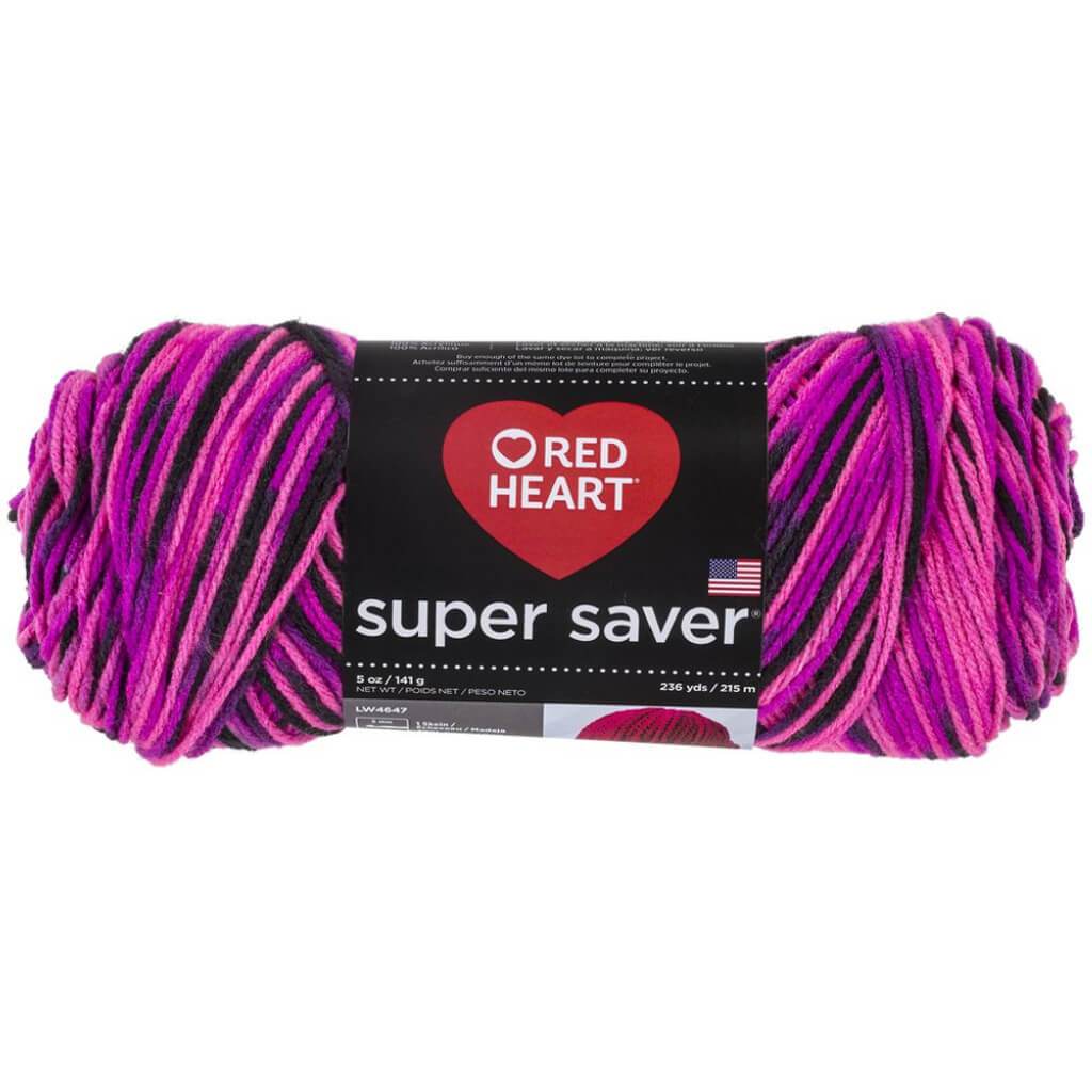 Red Heart Super Saver Yarn Panther Pink