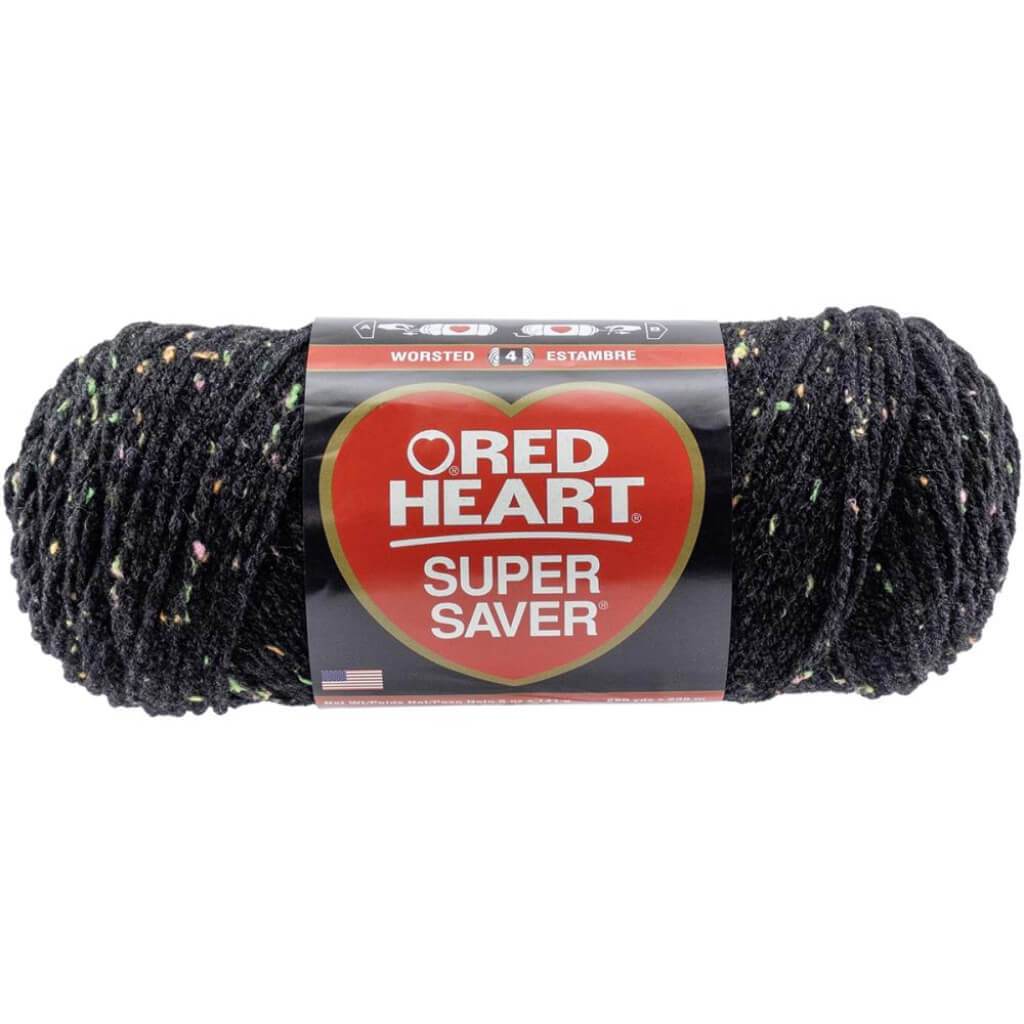 Red Heart Super Saver Yarn Neon Fleck