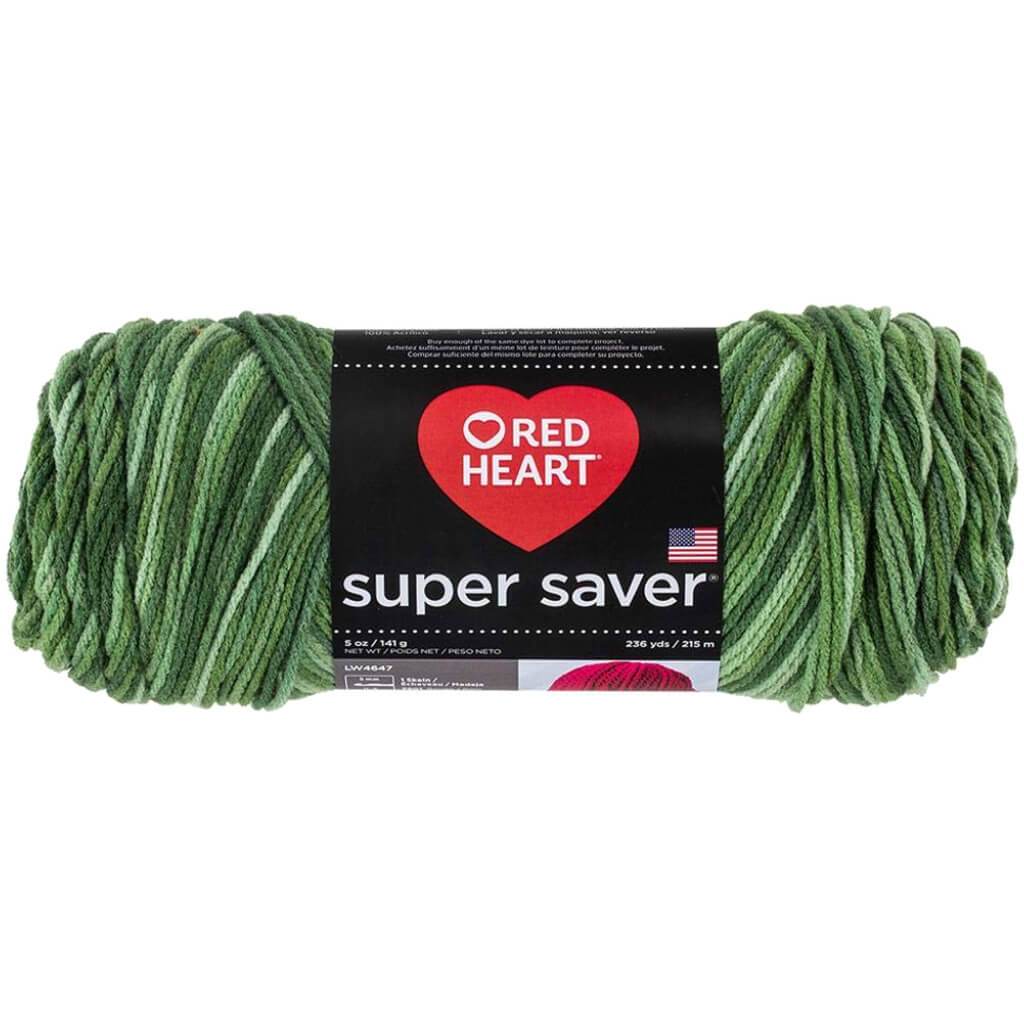 Red Heart Super Saver Yarn Green Tones