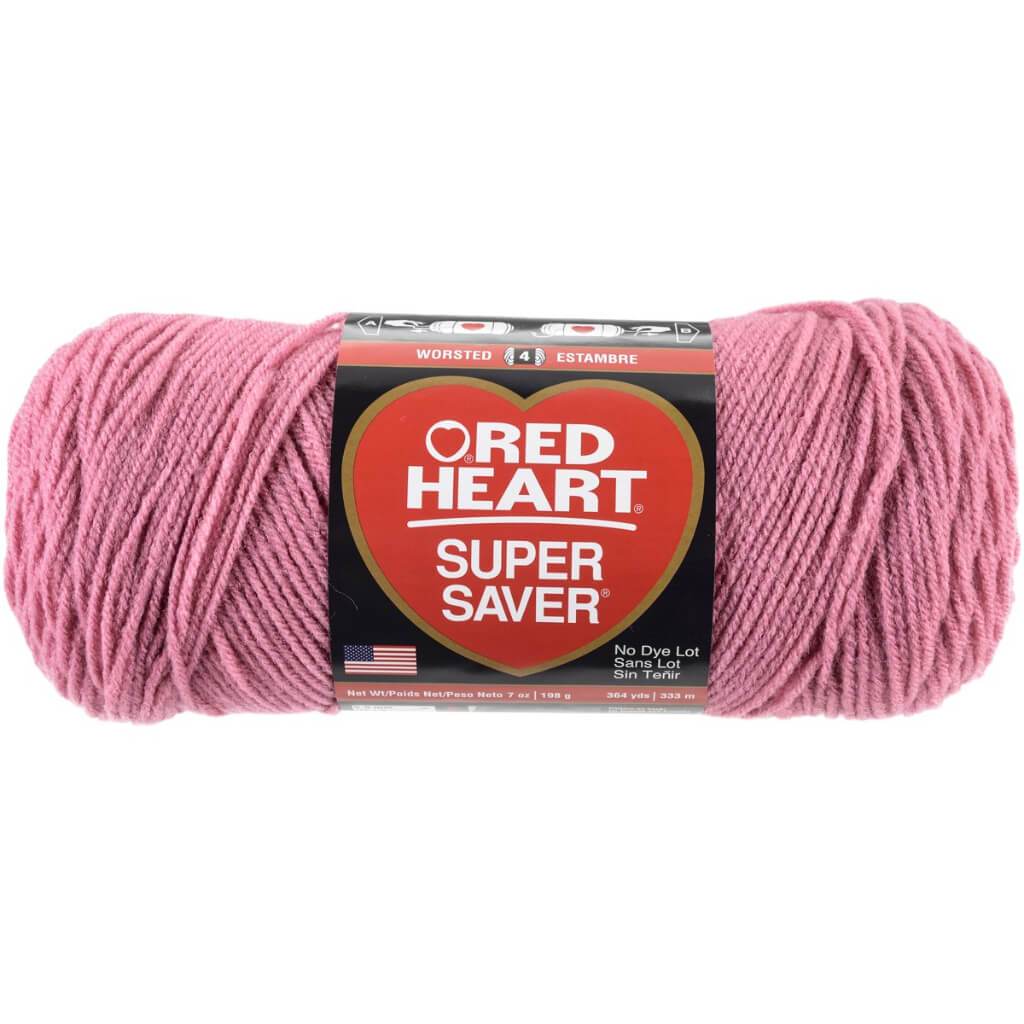 Red Heart Super Saver Yarn Light Raspberry