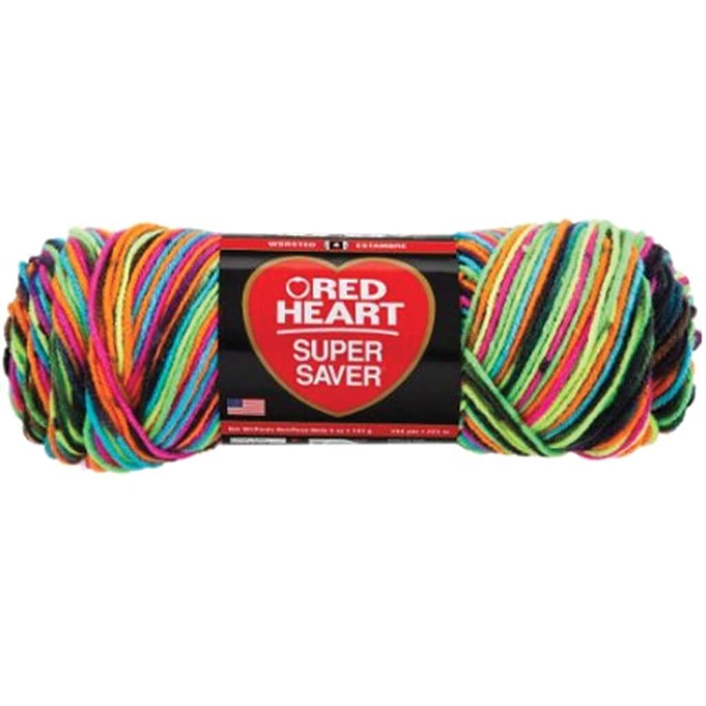 Red Heart Super Saver Yarn Blacklight