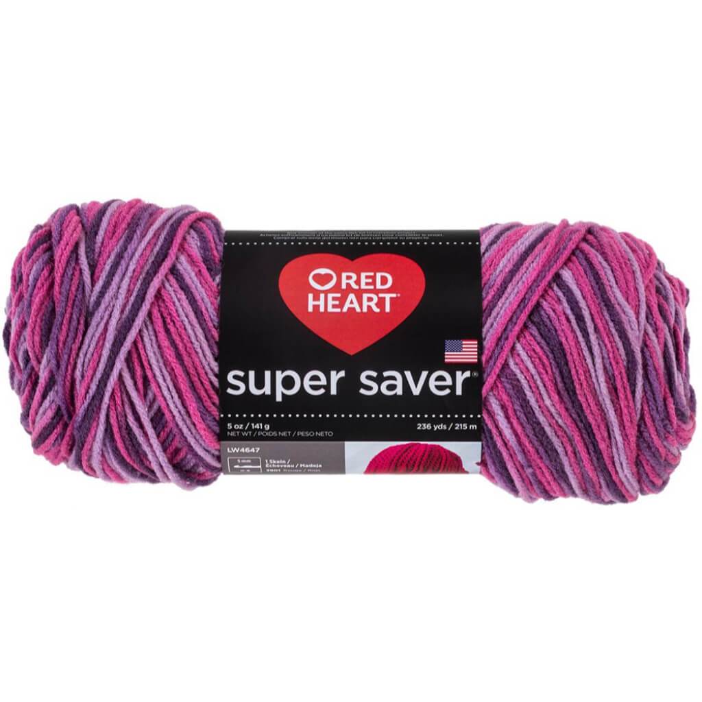 Red Heart Super Saver Yarn Plum Pudding