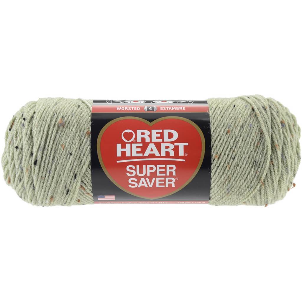 Red Heart Super Saver Yarn Frosty Green Fleck