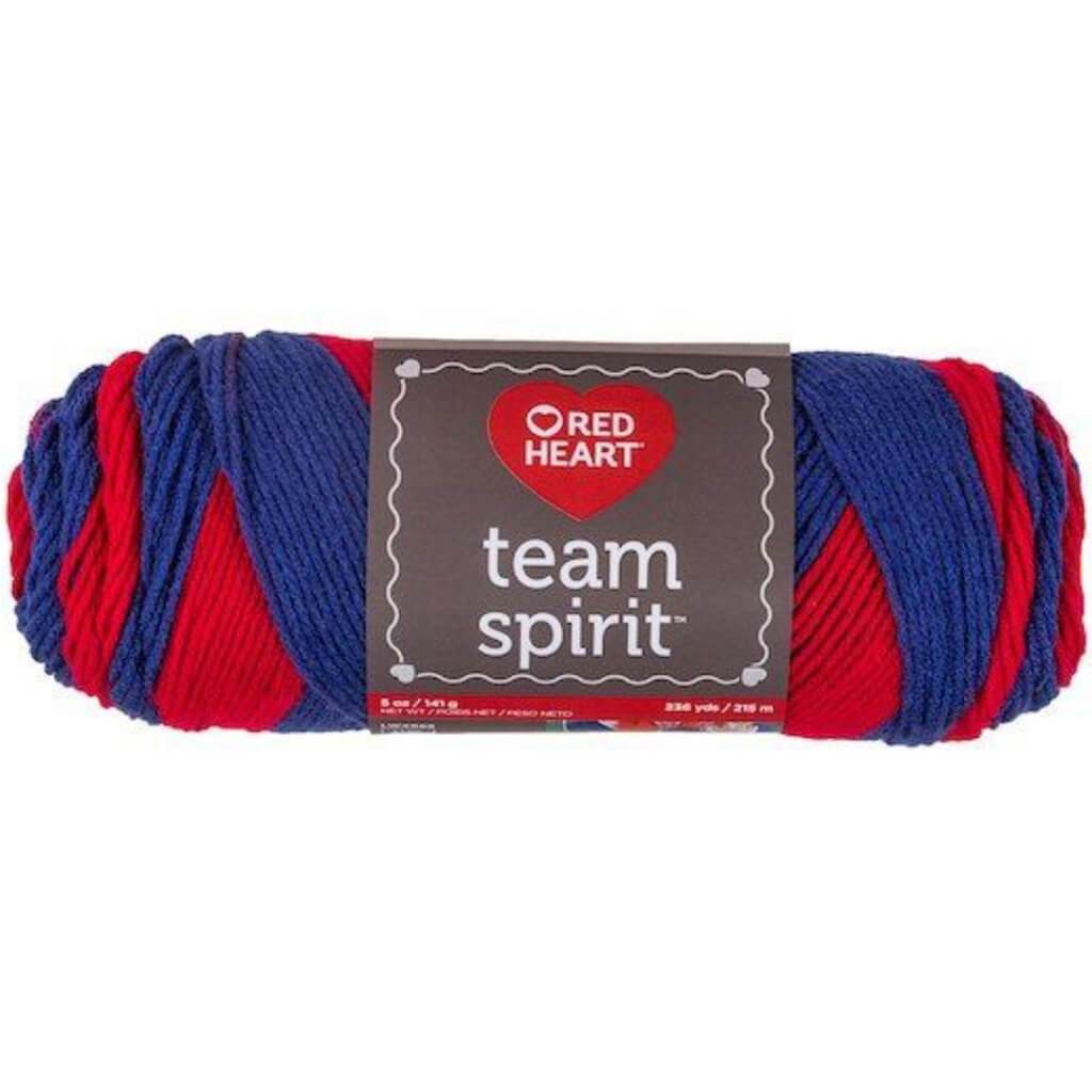 Red Heart Team Spirit Yarn Red &amp; Blue