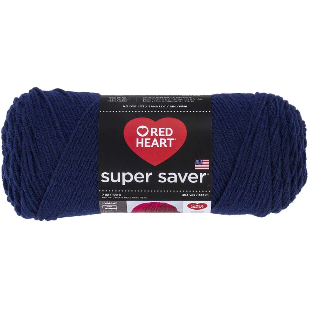 Red Heart Super Saver Yarn Soft Navy