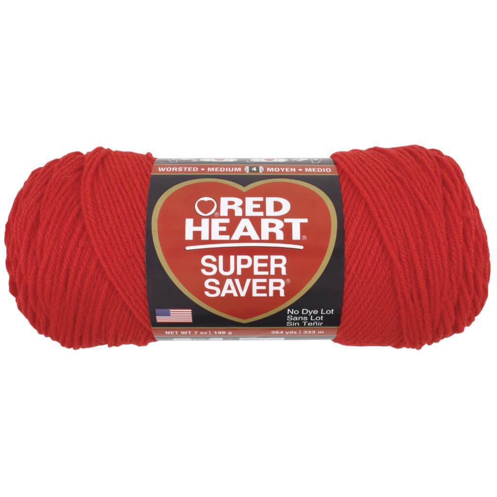 YARN SUPER SAVER HOT RED 7oz 