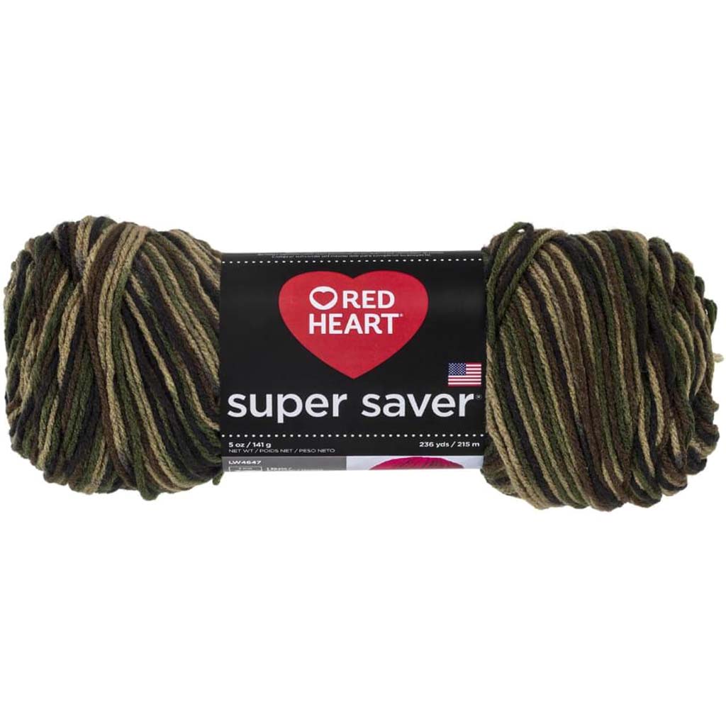 Red Heart Super Saver Yarn Camouflage