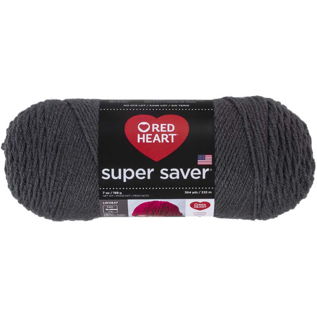 Red Heart Super Saver Yarn Charcoal