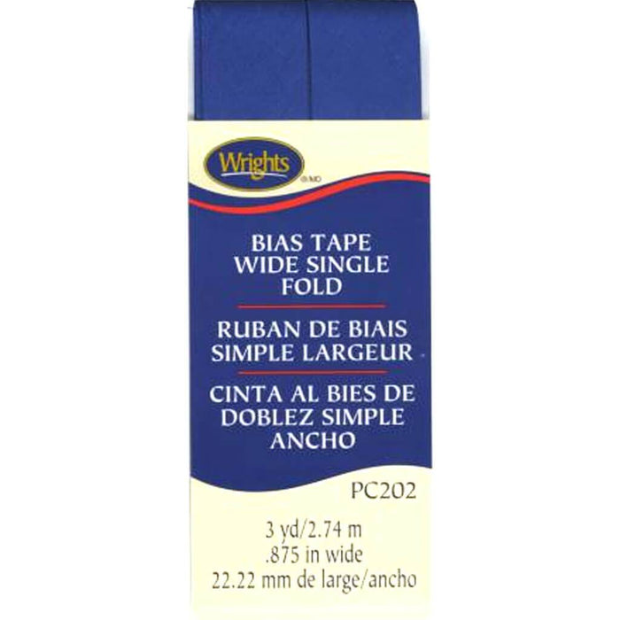 Wrights Single Fold Bias Tape .875in x 3yd Yale