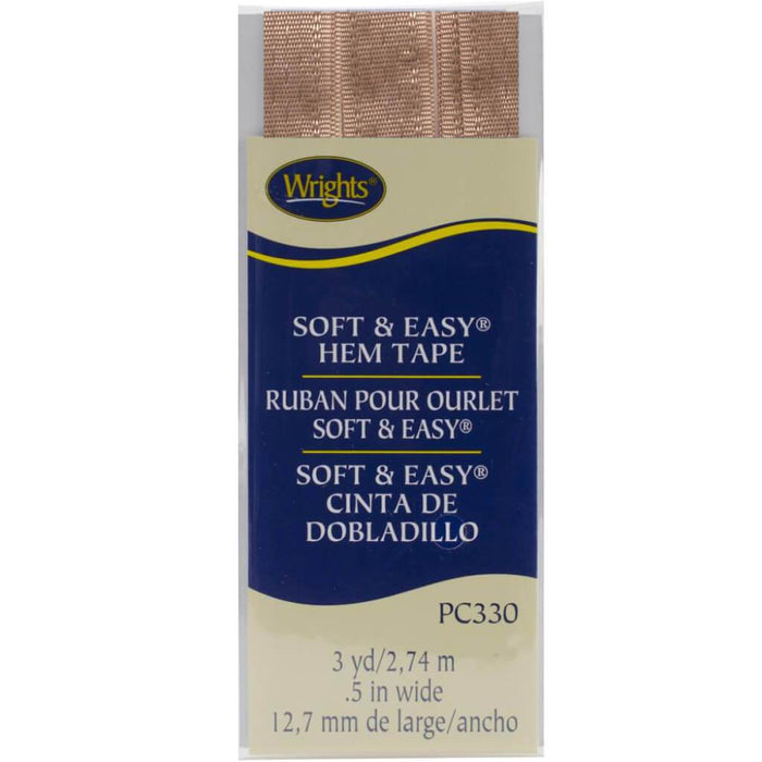Wrights Soft & Easy Hem Tape .5in x 3yd Beige