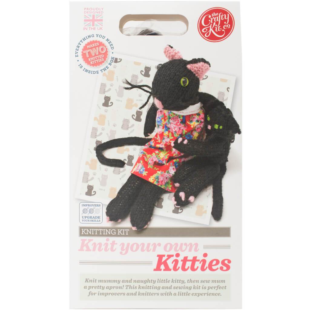 The Crafty Kit Co. Knitting Kit Kitties