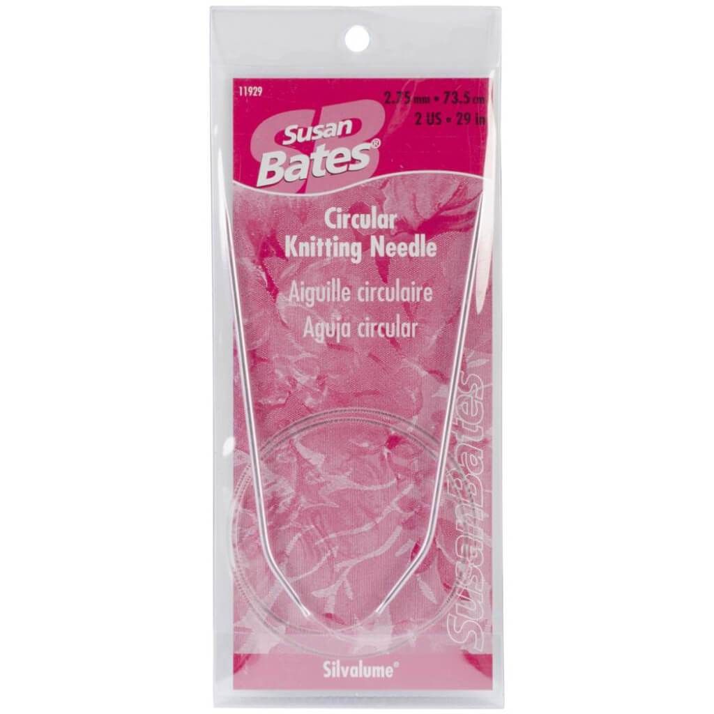 Silvalume Circular Knitting Needles 29in Size 2/2.75mm