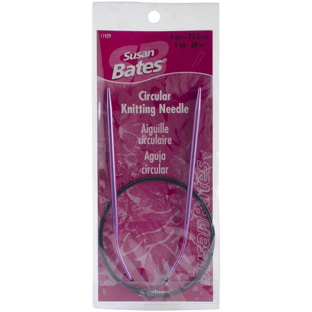 Silvalume Circular Knitting Needles 29in Size 6/4mm