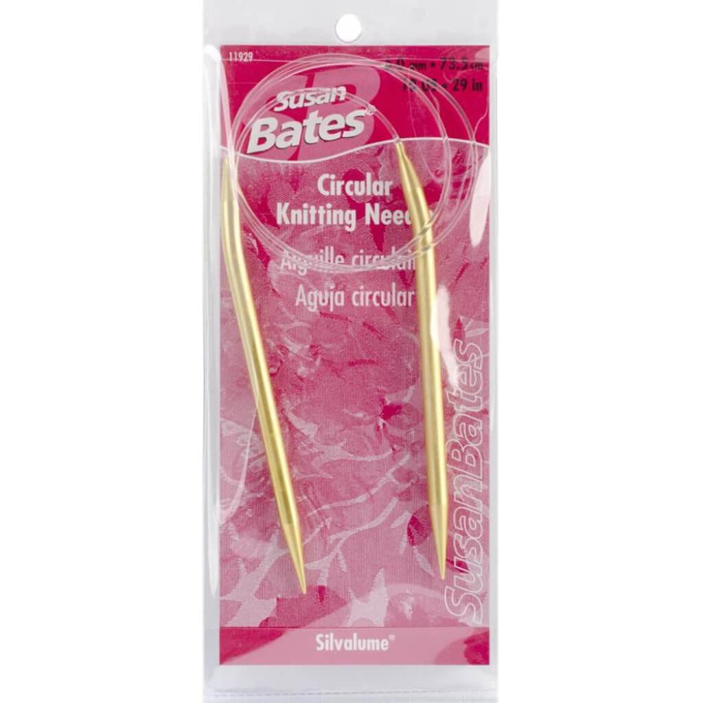 Silvalume Circular Knitting Needles 29in Size 10/6mm