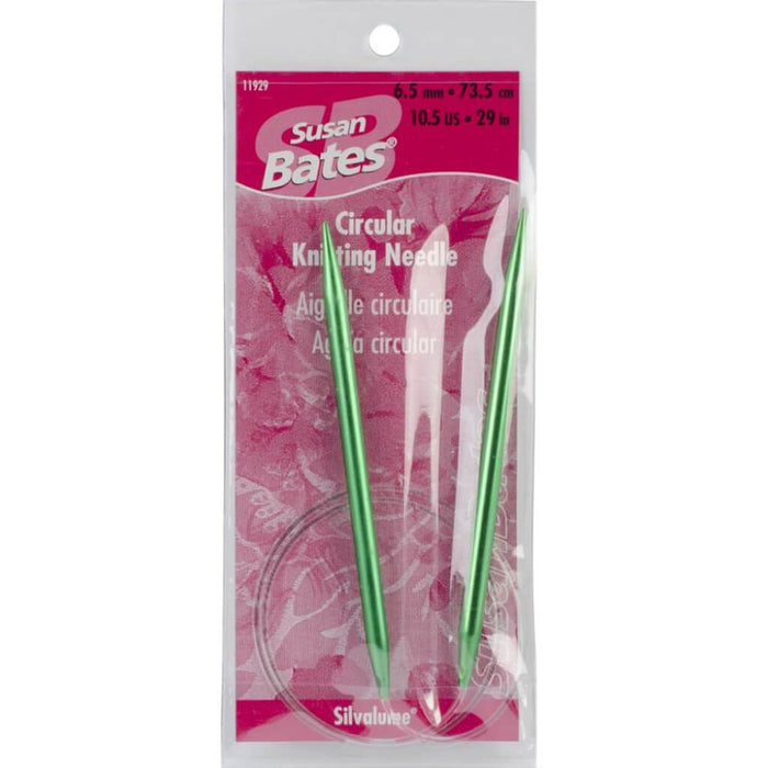 Silvalume Circular Knitting Needles 29in Size 10.5/6.5mm