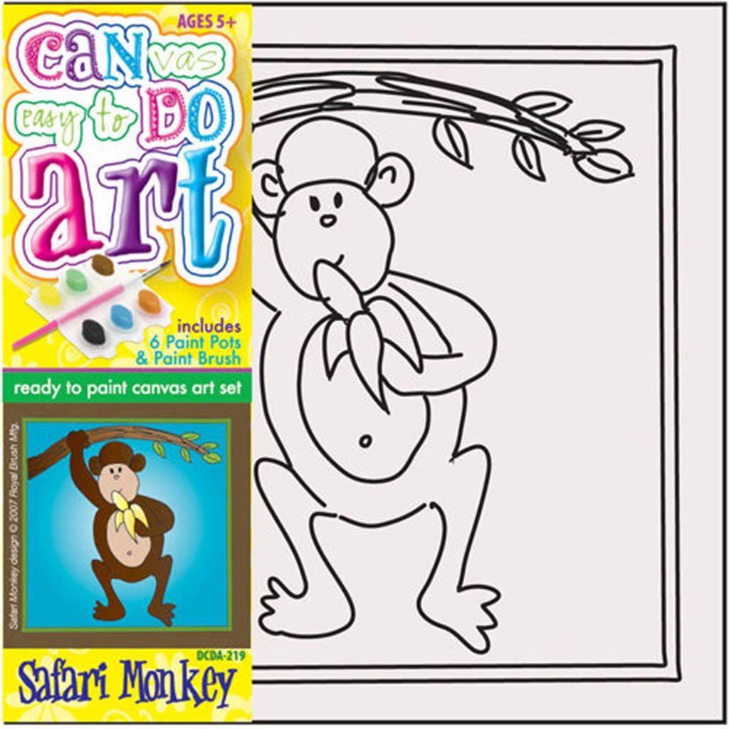 Can Do Art Safari Monkey Canva