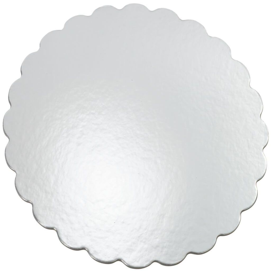 Cake Platters 14in Round Silver 6/Pkg