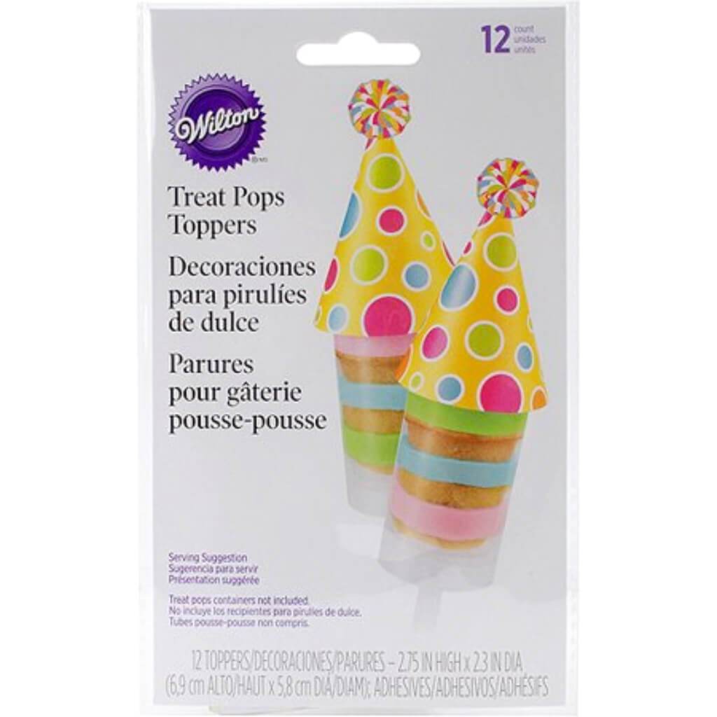 Treat Pops Toppers 12/Pkg Birthday Hat