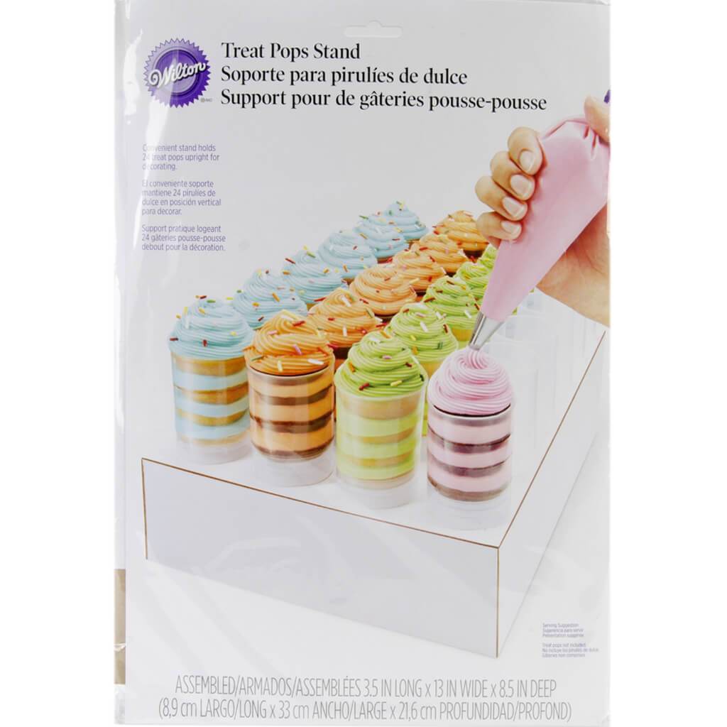 Treat Pops Stand White 3.5in x 13in x 8.5in Holds 24