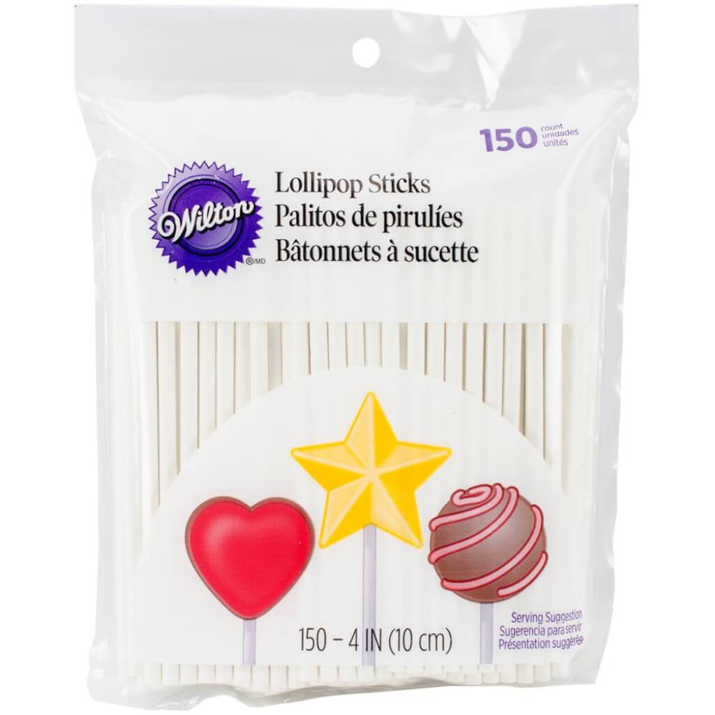 Lollipop Sticks 4in 150/Pkg