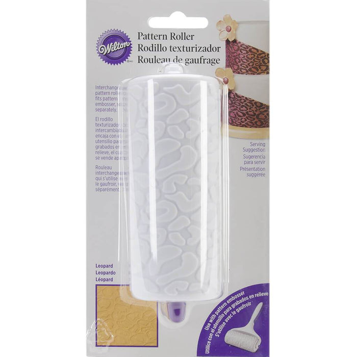 Fondant Pattern Roller 4.25in Leopard