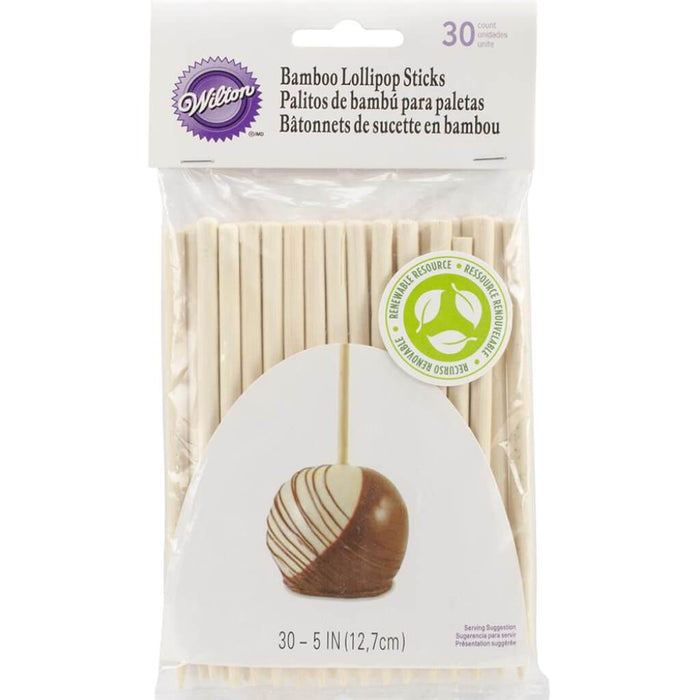 Bamboo Lollipop Sticks 5in 30/Pkg