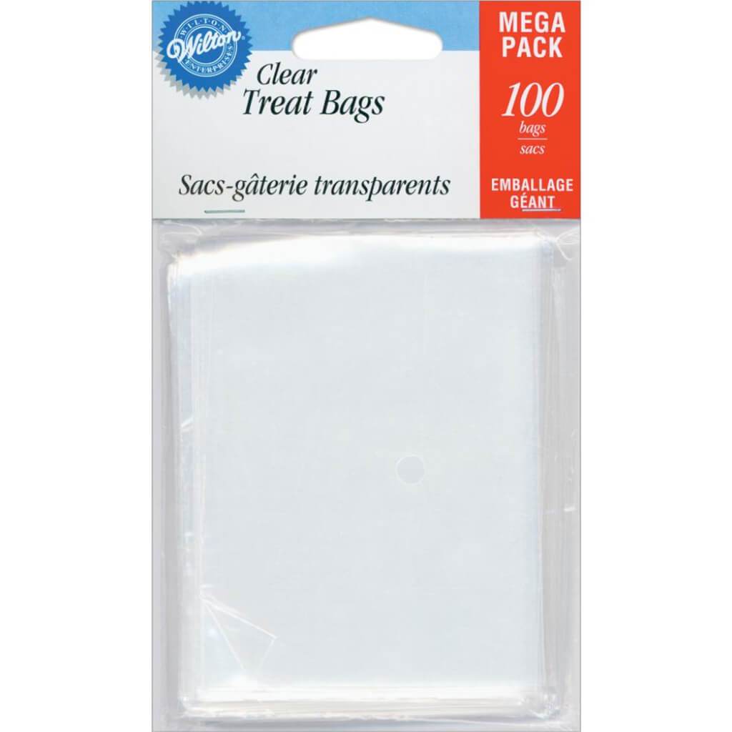 Treat Bags 3in x 4in 100/Pkg Clear