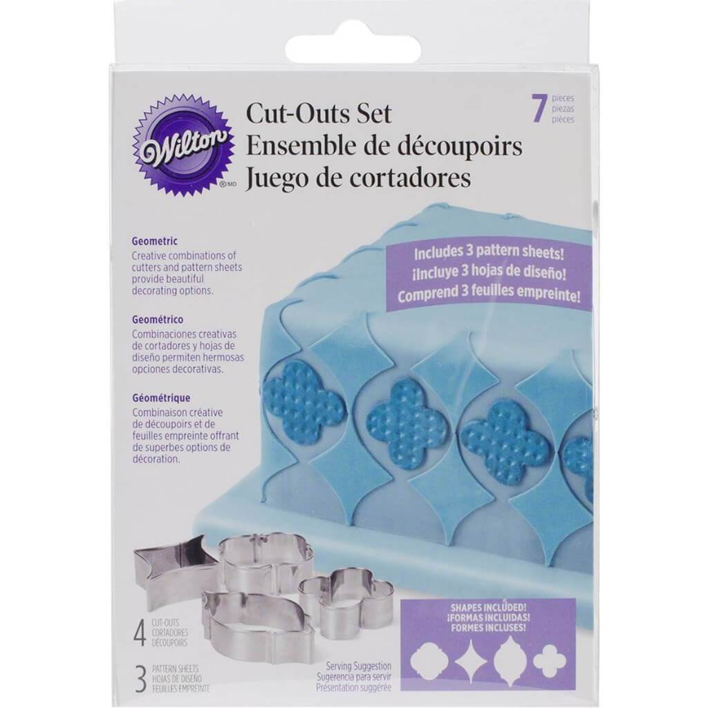 Fondant Cutouts 4/Pkg Geometric