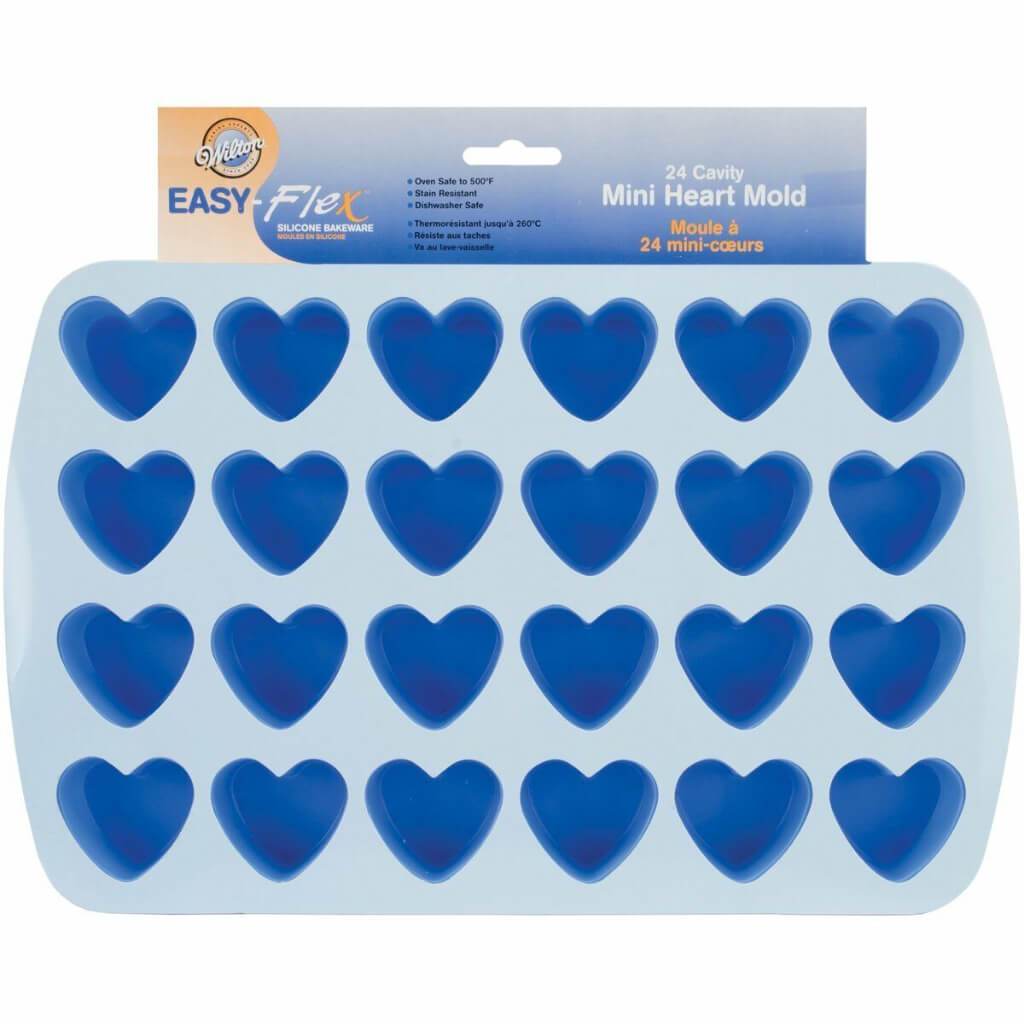 SILICONE MOLD 24CAV HEART 