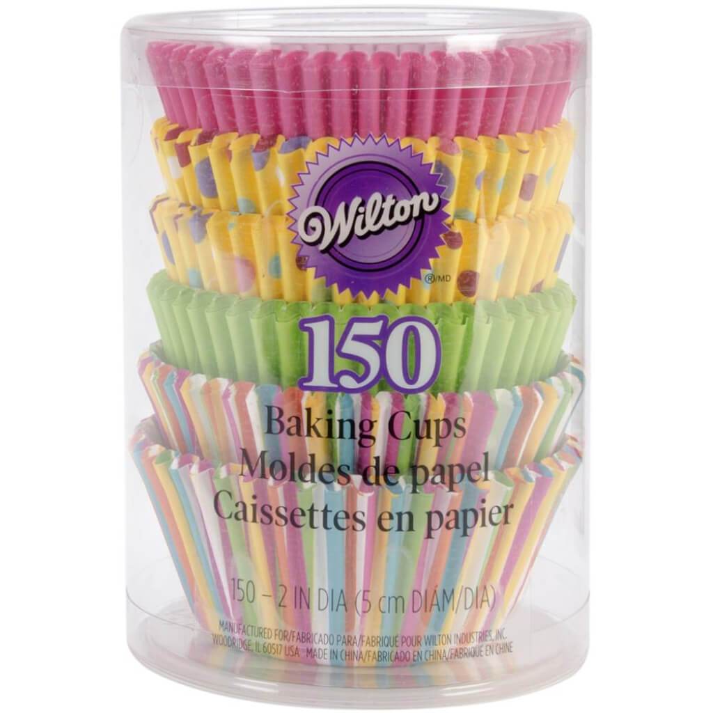 Standard Baking Cups Dots &amp; Stripes 150/Pkg