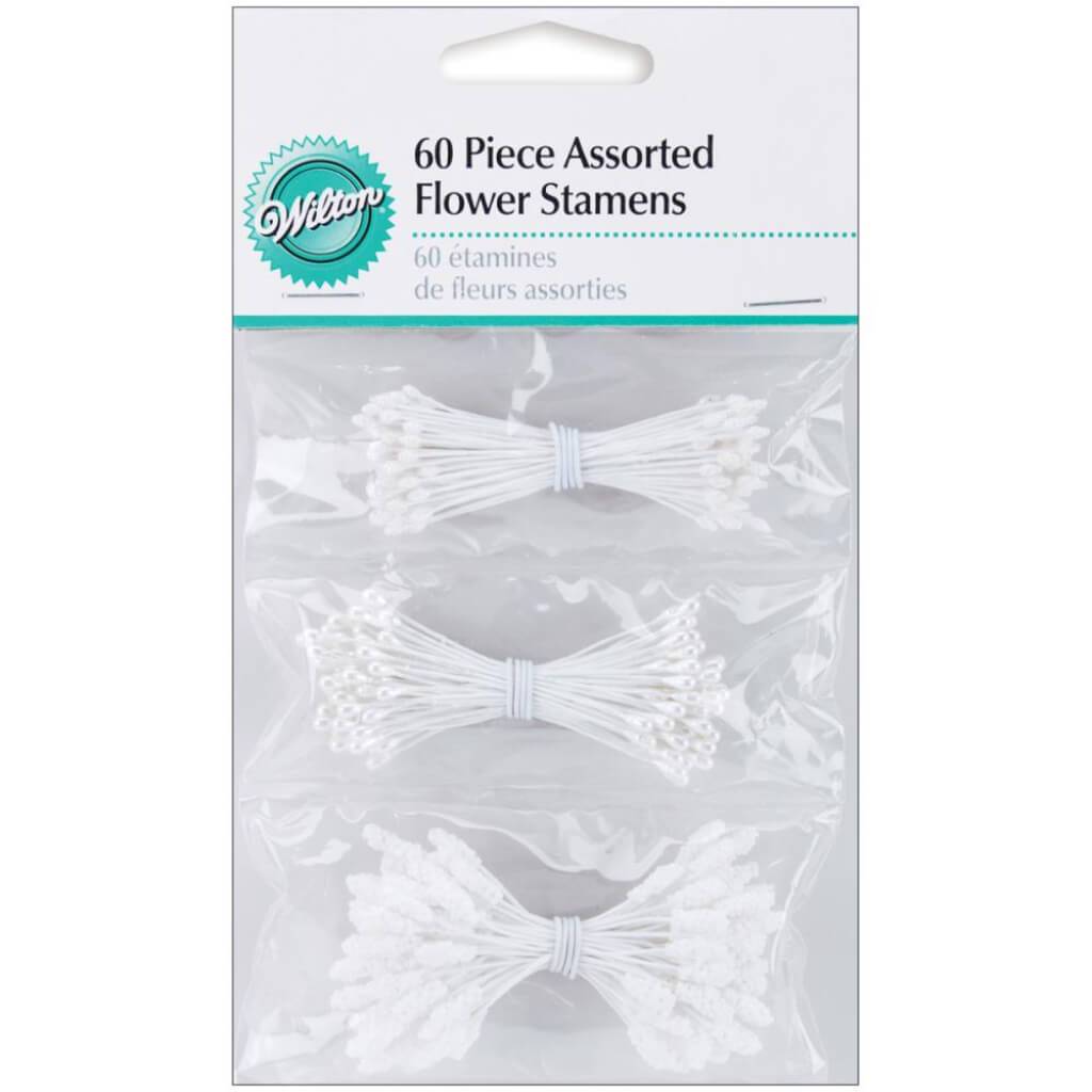 Flower Stamens 2.25in 60/Pkg Satin, Glittery &amp; Realistic