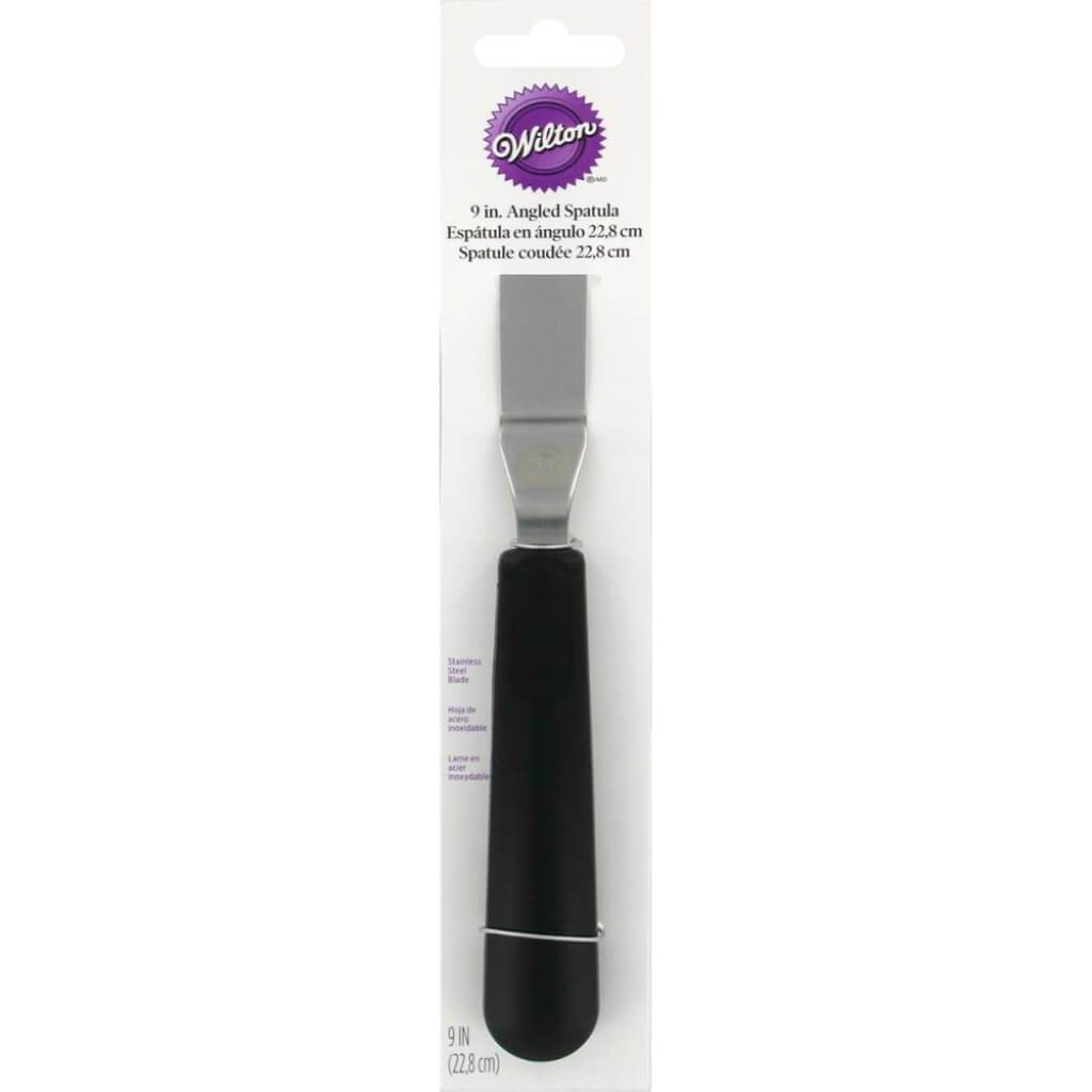 Angled Spatula Black 9in