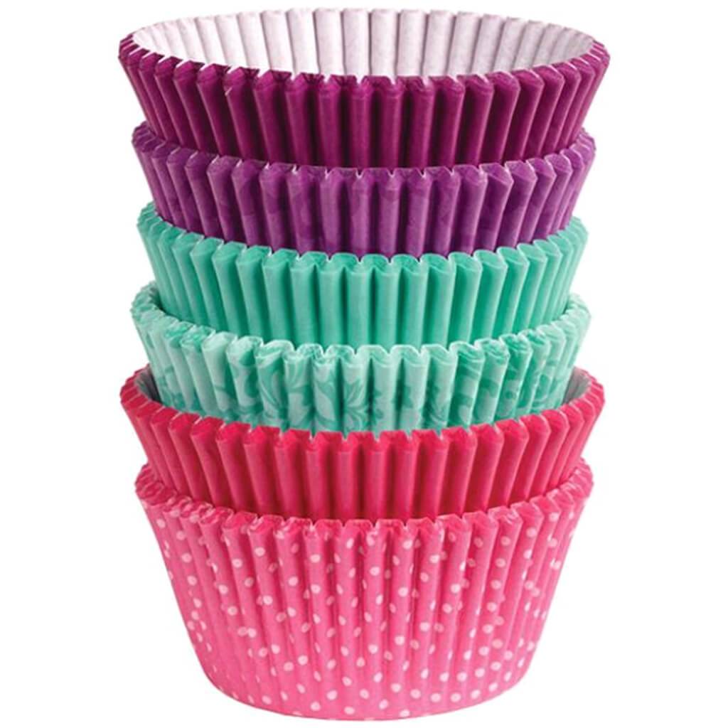 Standard Baking Cups Pnk/Trq/Pp