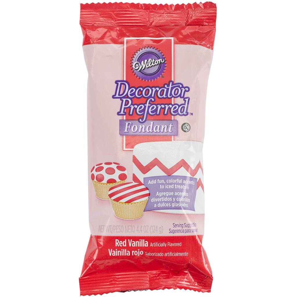 DECORATOR PREFERRED FONDANT 4.4OZ RED 