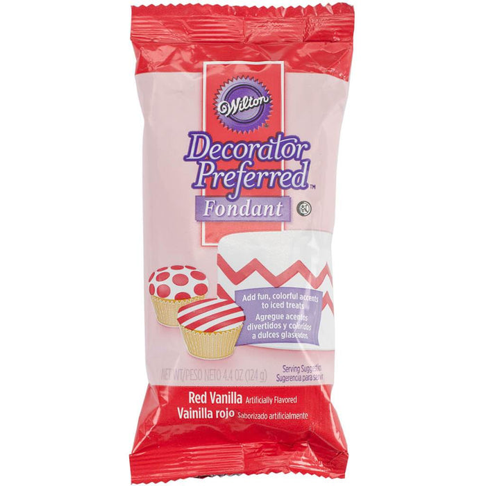 DECORATOR PREFERRED FONDANT 4.4OZ RED 